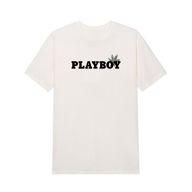 Pánské T-shirt Playboy Team Femlin Bílé | PLBY-593156