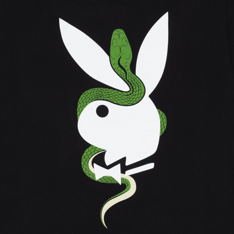 Pánské T-shirt Playboy x The Great Frog Bílé | PLBY-593233