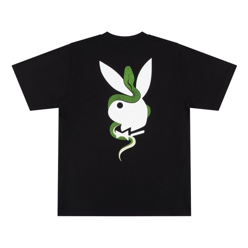 Pánské T-shirt Playboy x The Great Frog Bílé | PLBY-593233